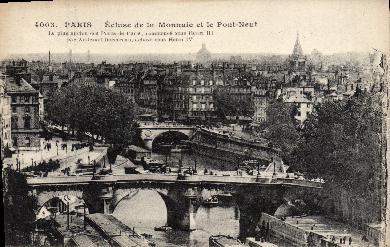 La POSTAL París de la VENDIMIA traba moneda y el nuevo puente