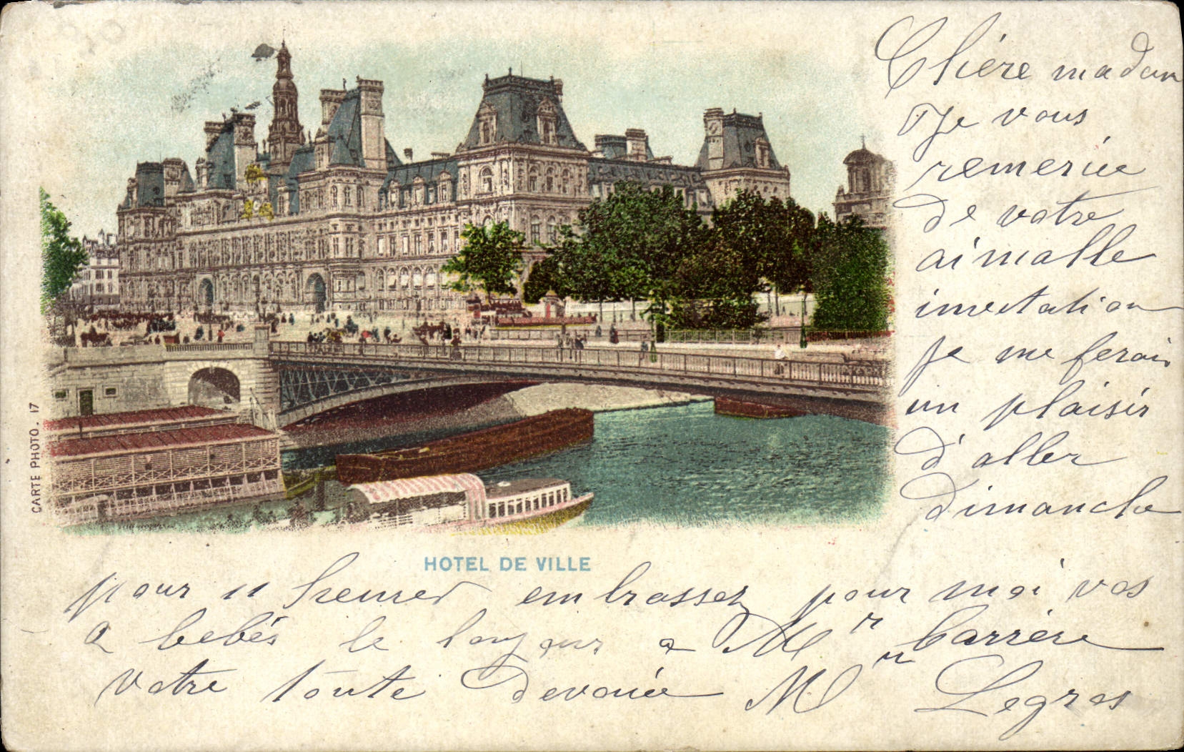 CPA Paris Hotel de Ville