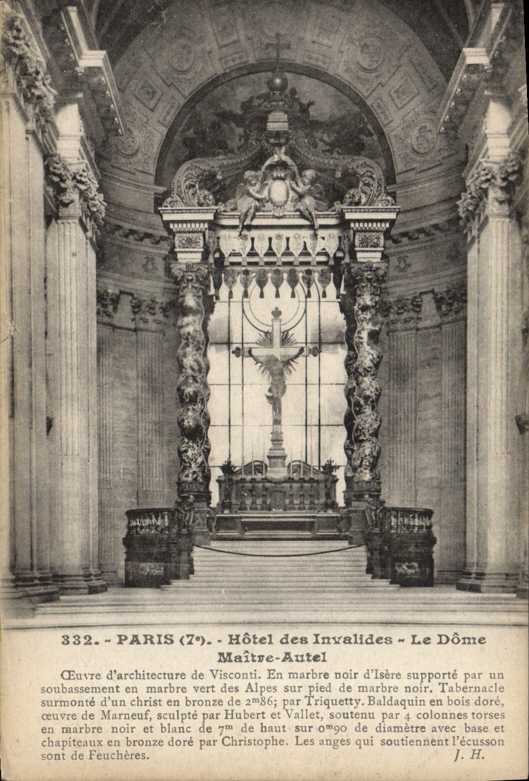 CPA Paris Hotel des Invalides Le Dome Maitre Autel