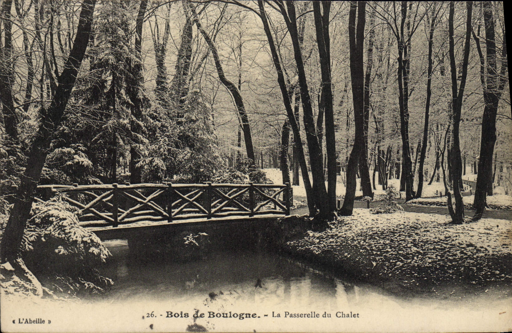 CPA Bois de Boulogne La Passerelle du Chalet 