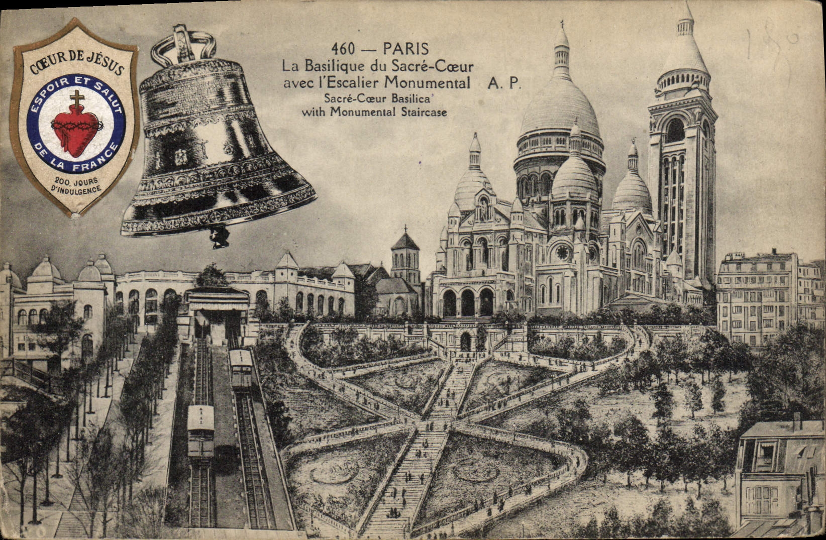 CPA Paris La Basilique du Sacre Coeur 