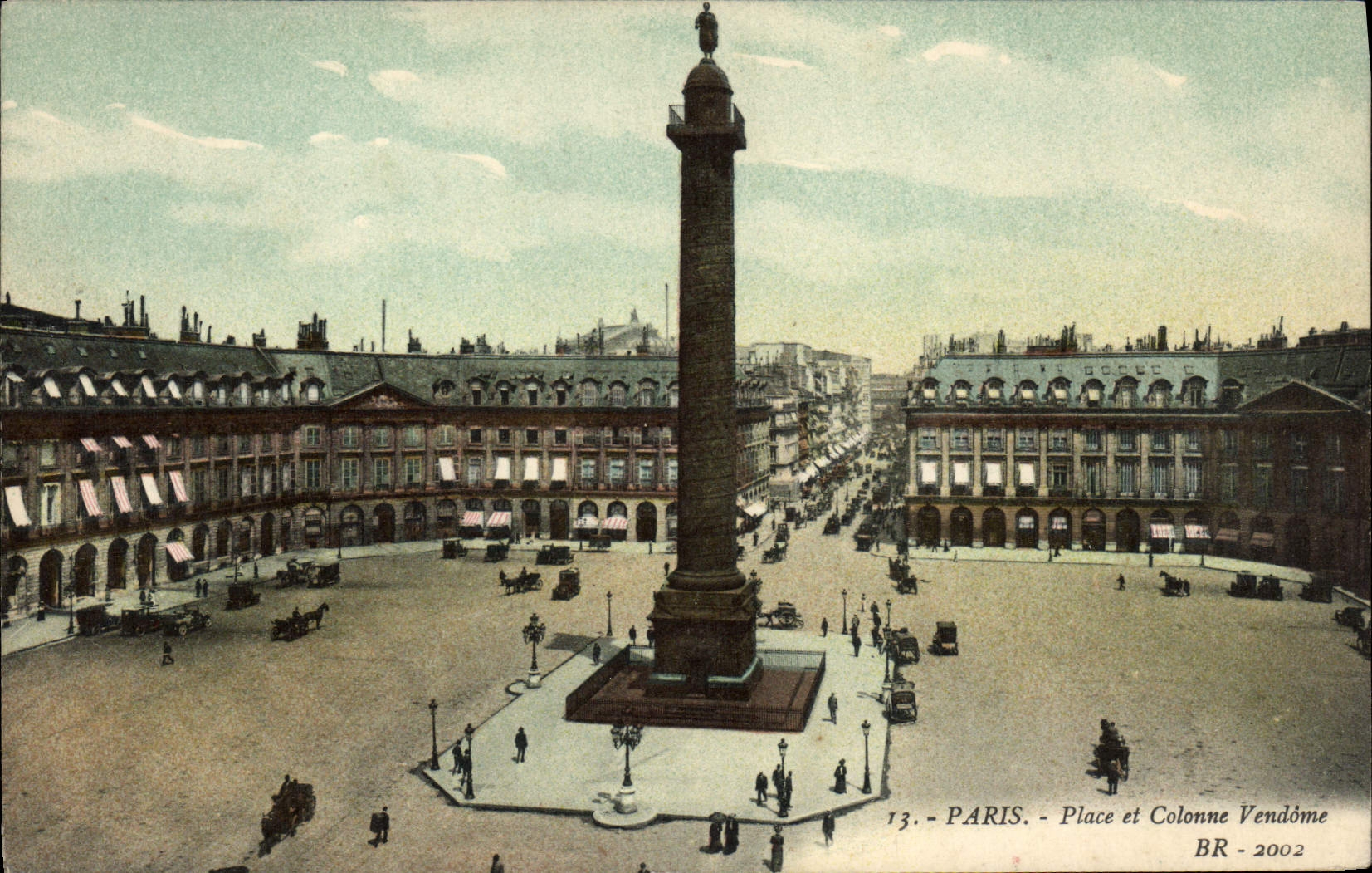 CPA Paris Place et Colonne Vendome 