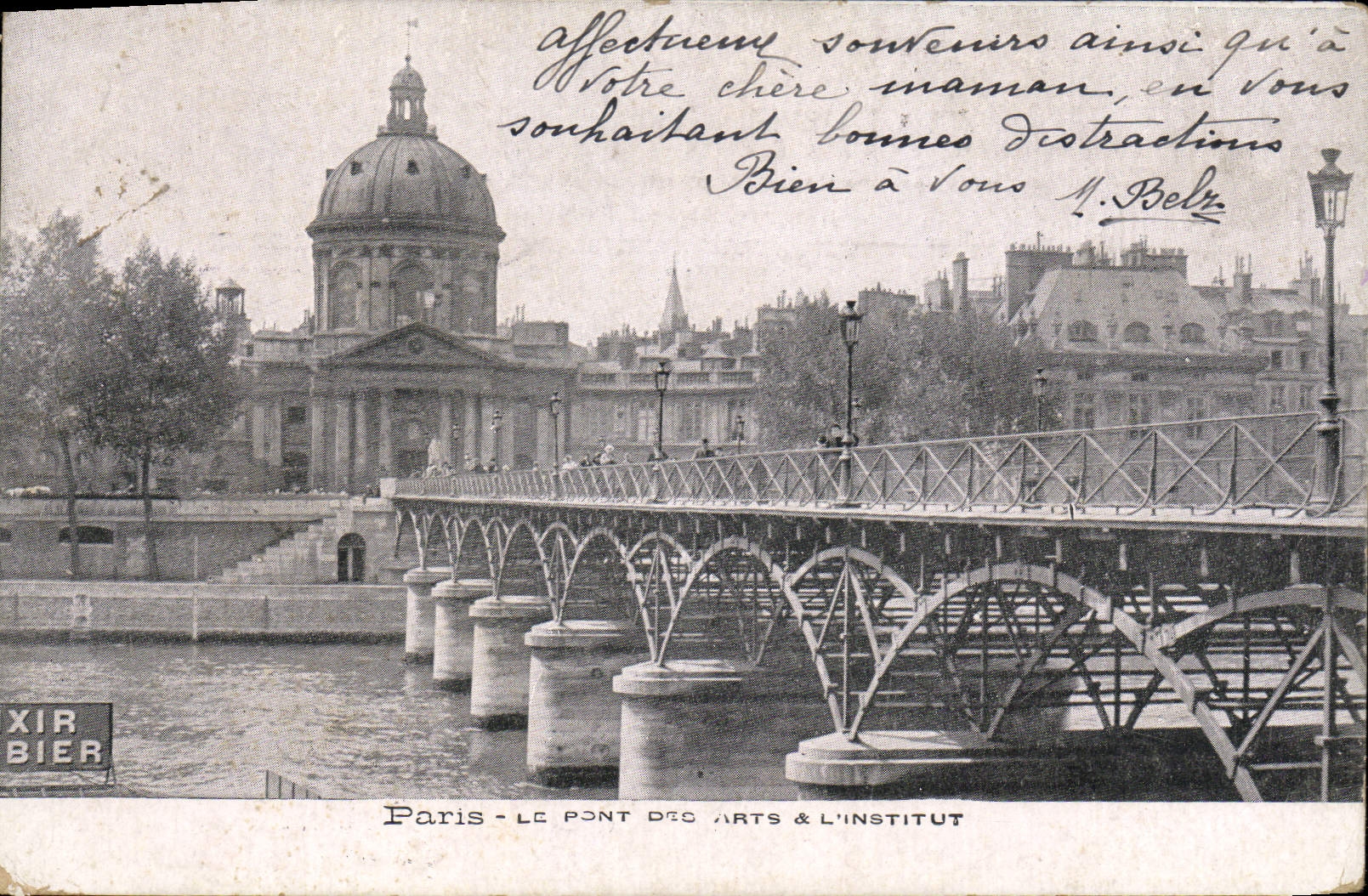 CPA Paris Le Pont des Arts et L'Institut 