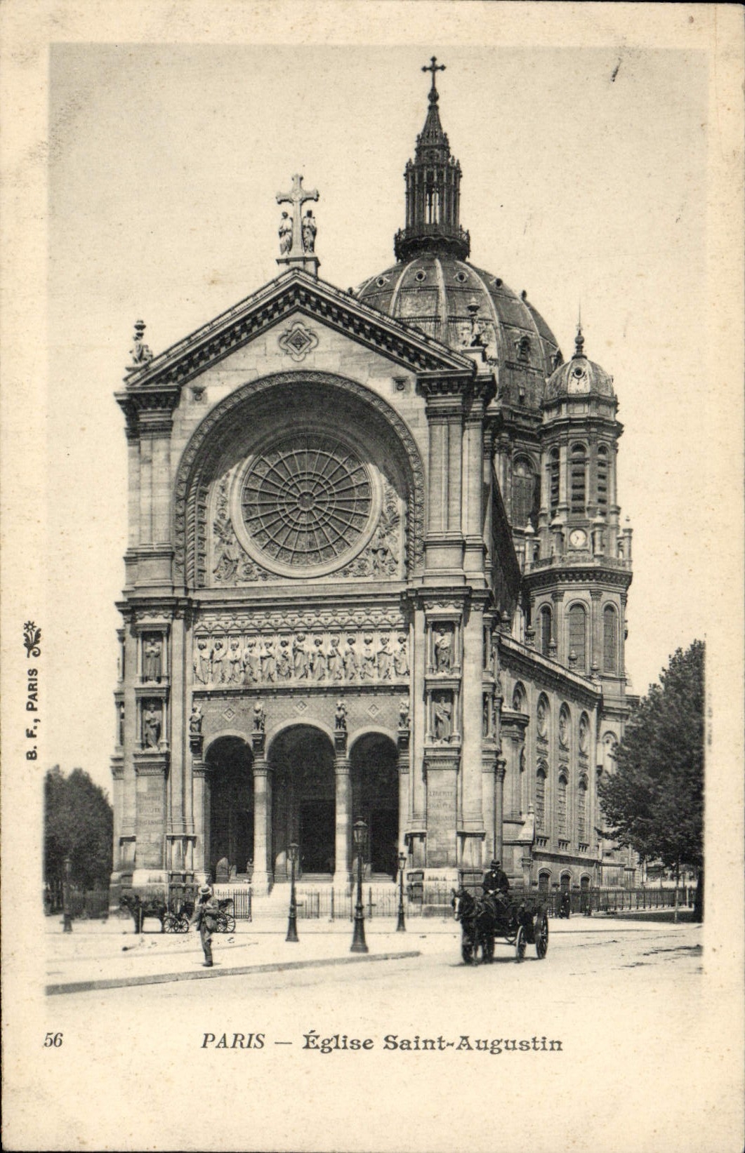CPA Paris Eglise Saint Augustin