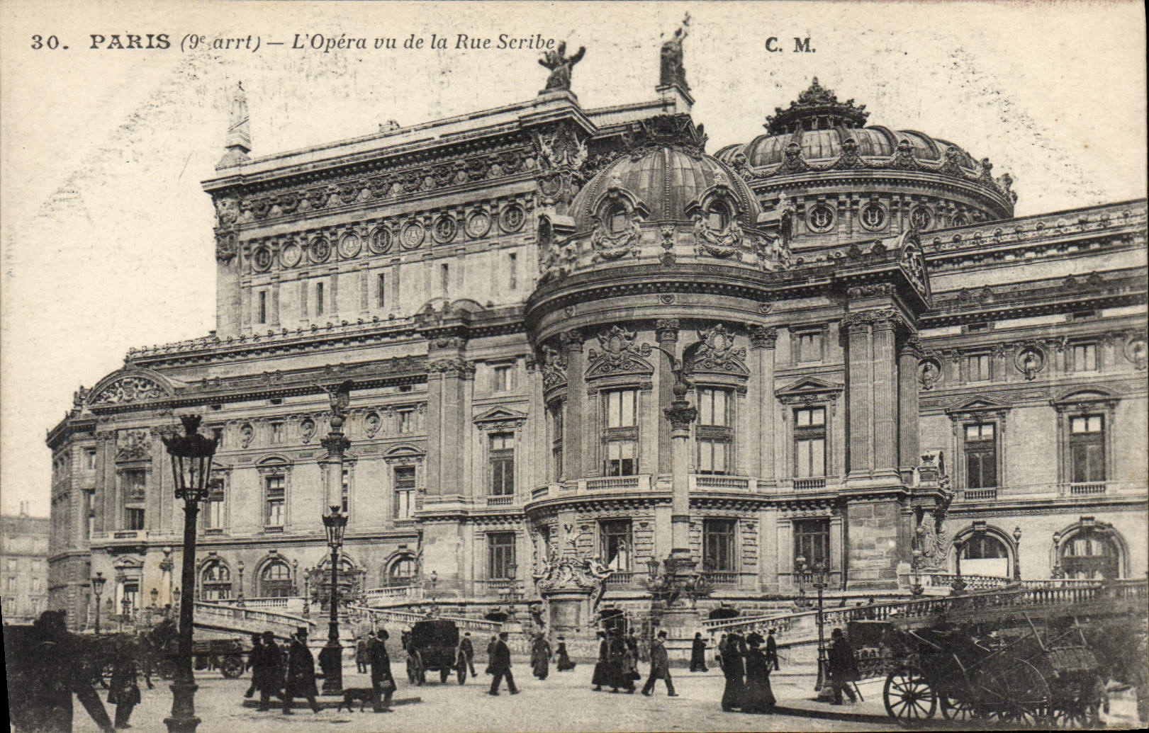 CPA Paris L'Opera un de la Rue Scribe