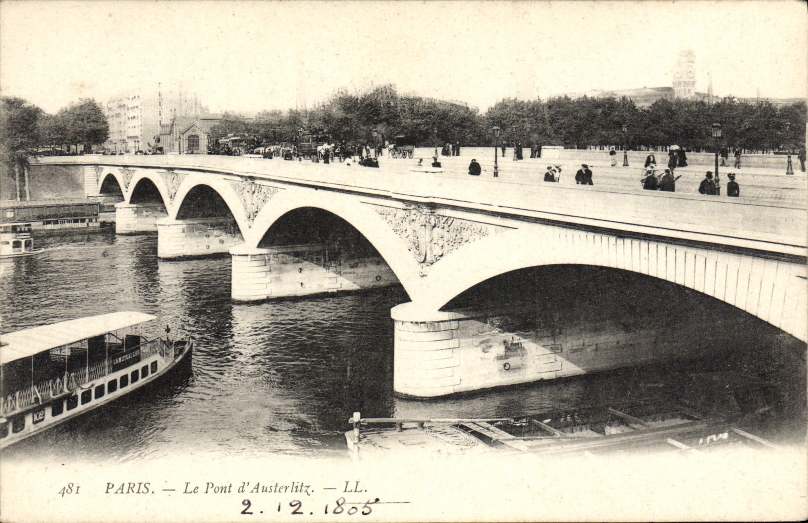 CPA Paris Le Pont d'Austerlitz 