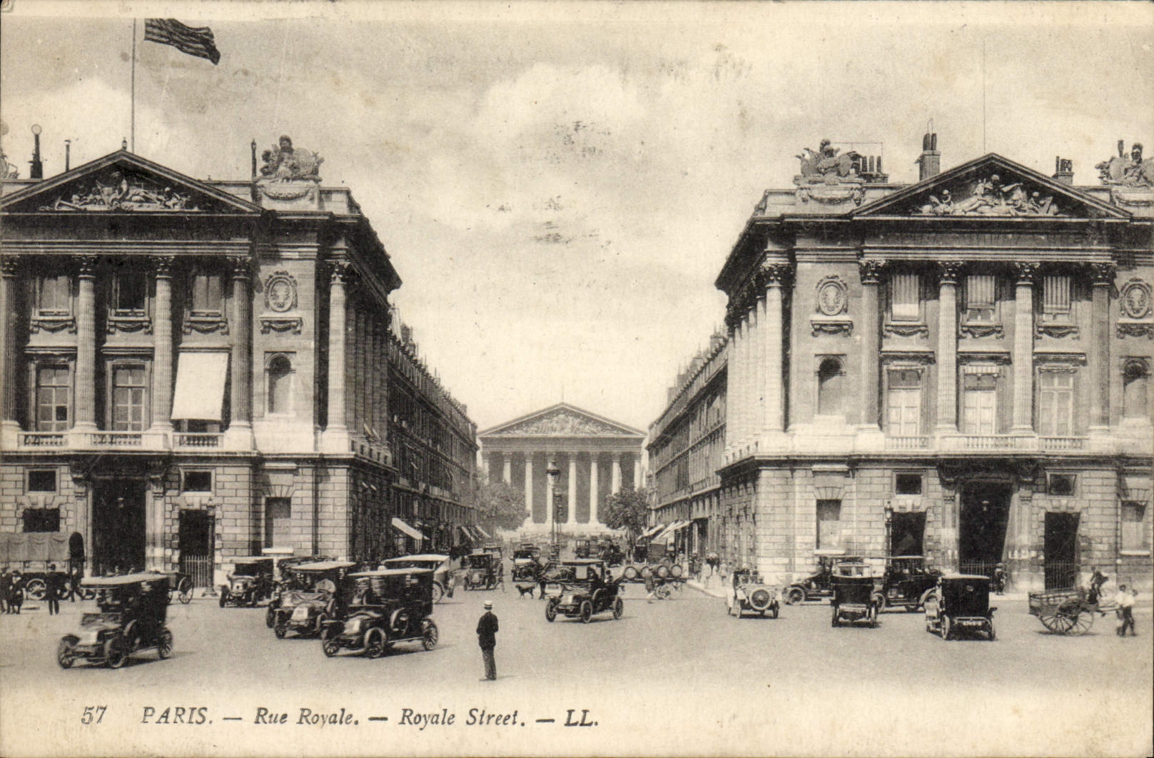 VINTAGE POSTCARD Paris Royal Street