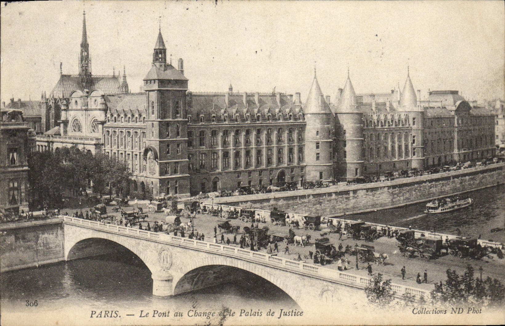 CPA Paris Le Pont Au Change Palais De Justice