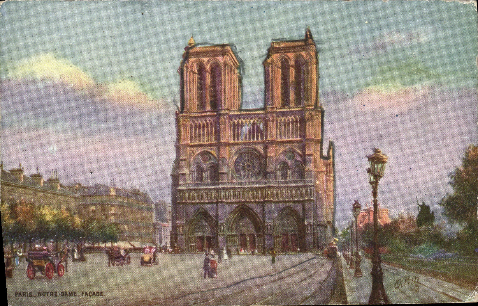 CPA Paris Notre Dame Facade