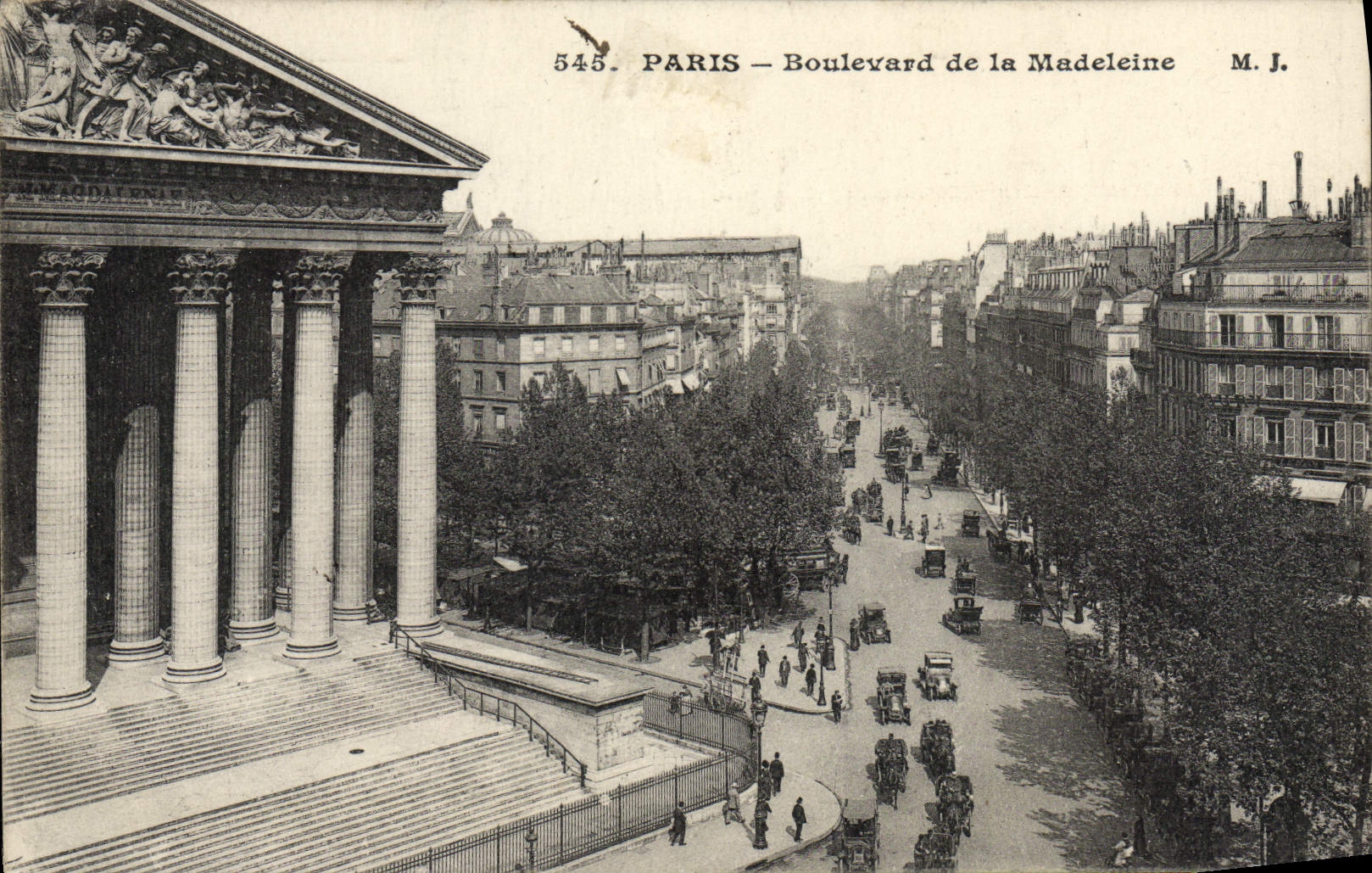 CPA Paris Boulevard De La Madeleine