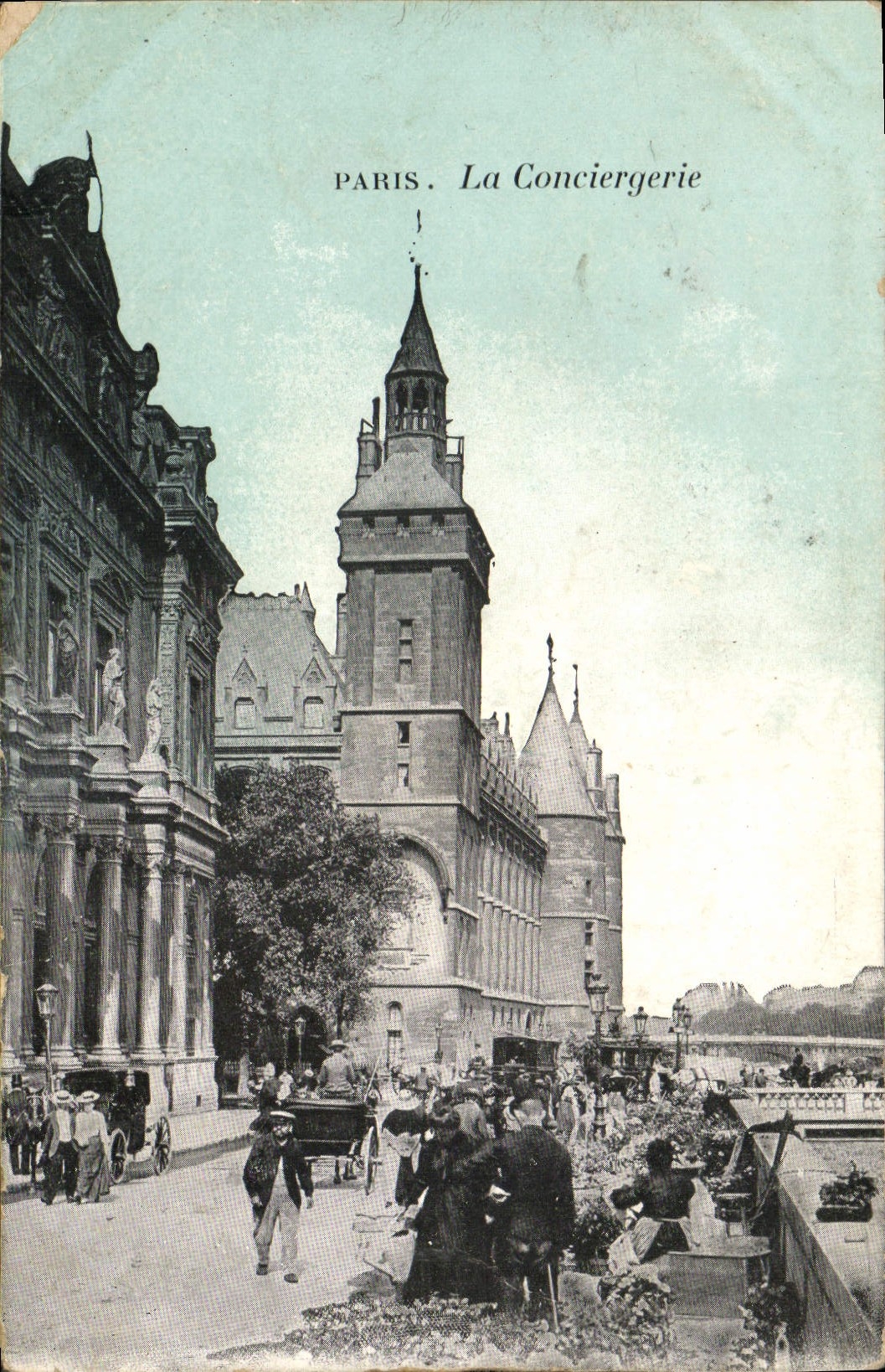 CPA Paris La Conciergerie Marche aux fleurs 