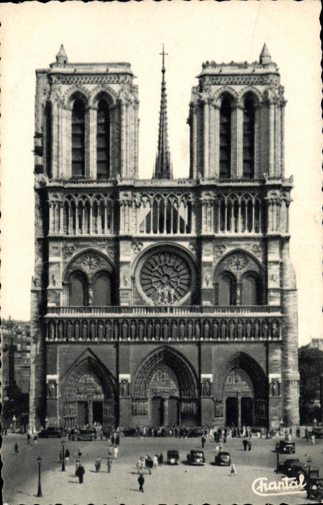 CPA Paris Facade De Notre Dame