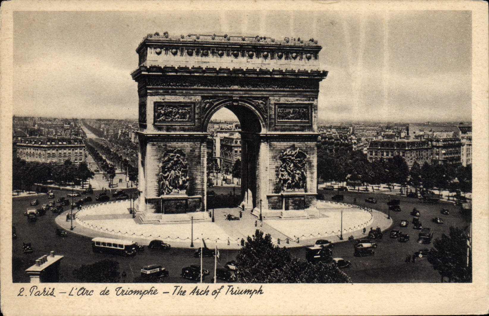 CPA Paris Arc de Triomphe