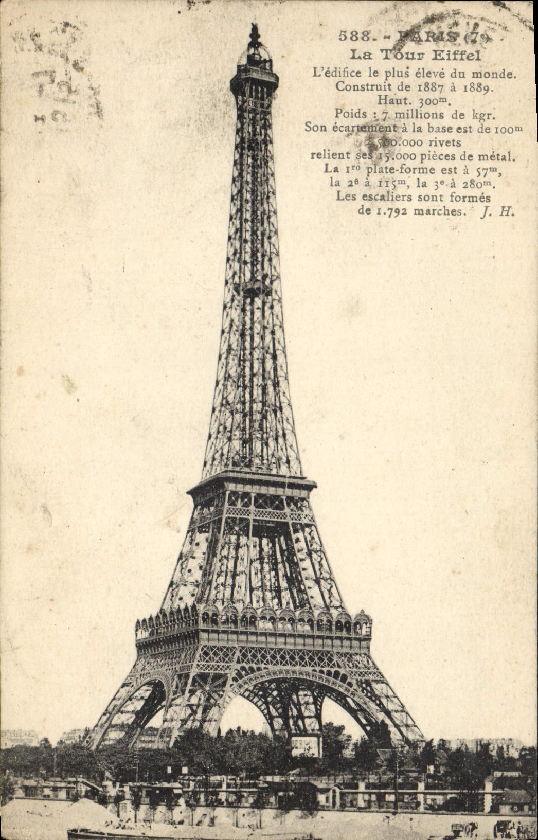 CPA Paris La Tour Eiffel 