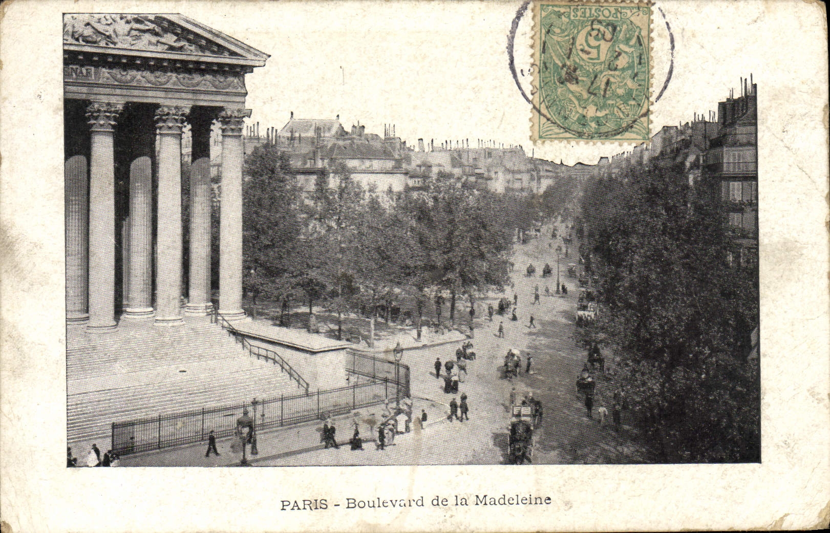 CPA Paris Boulevard De La Madeleine
