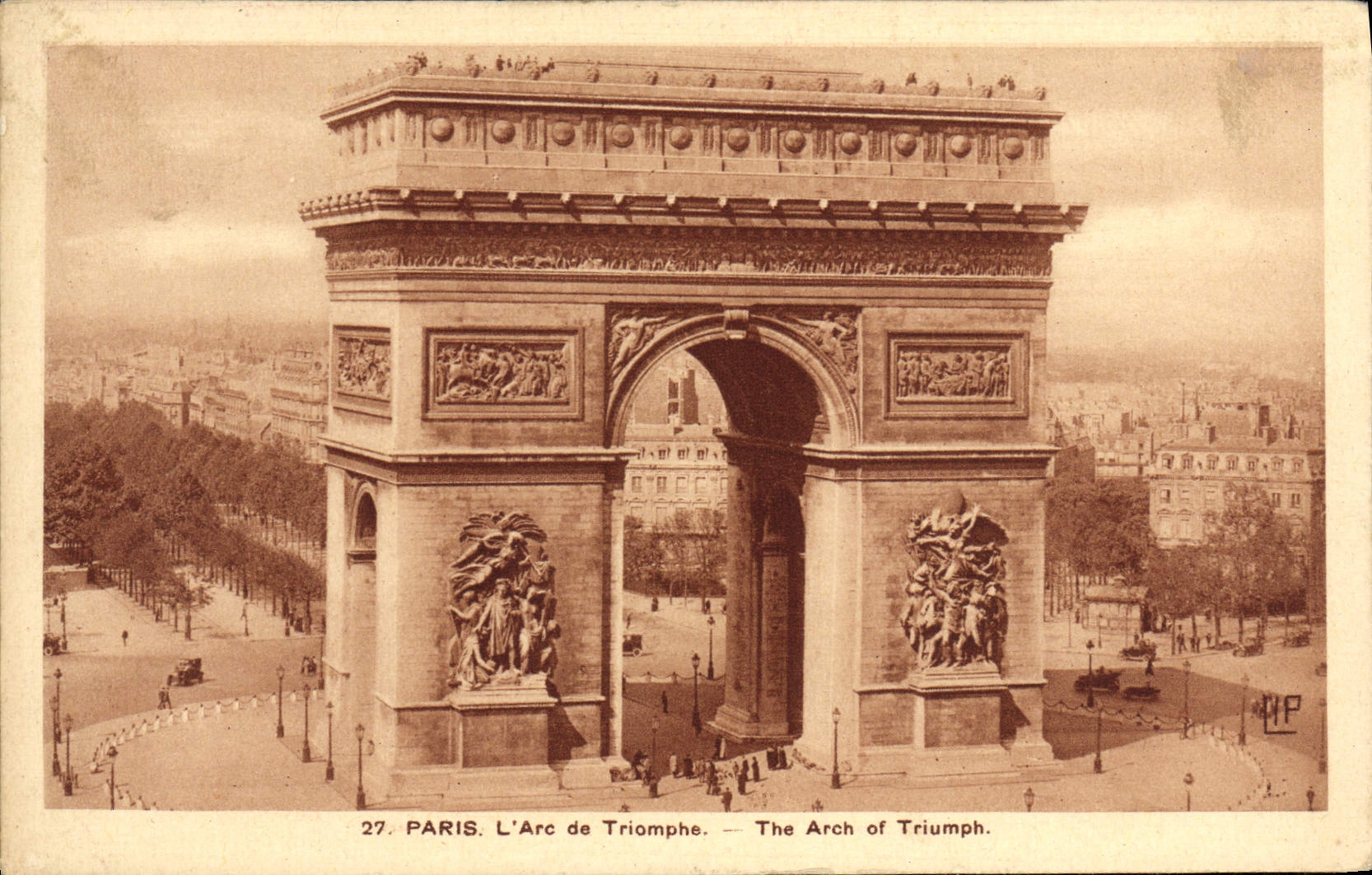 CPA Paris L'Arc De Triomphe 