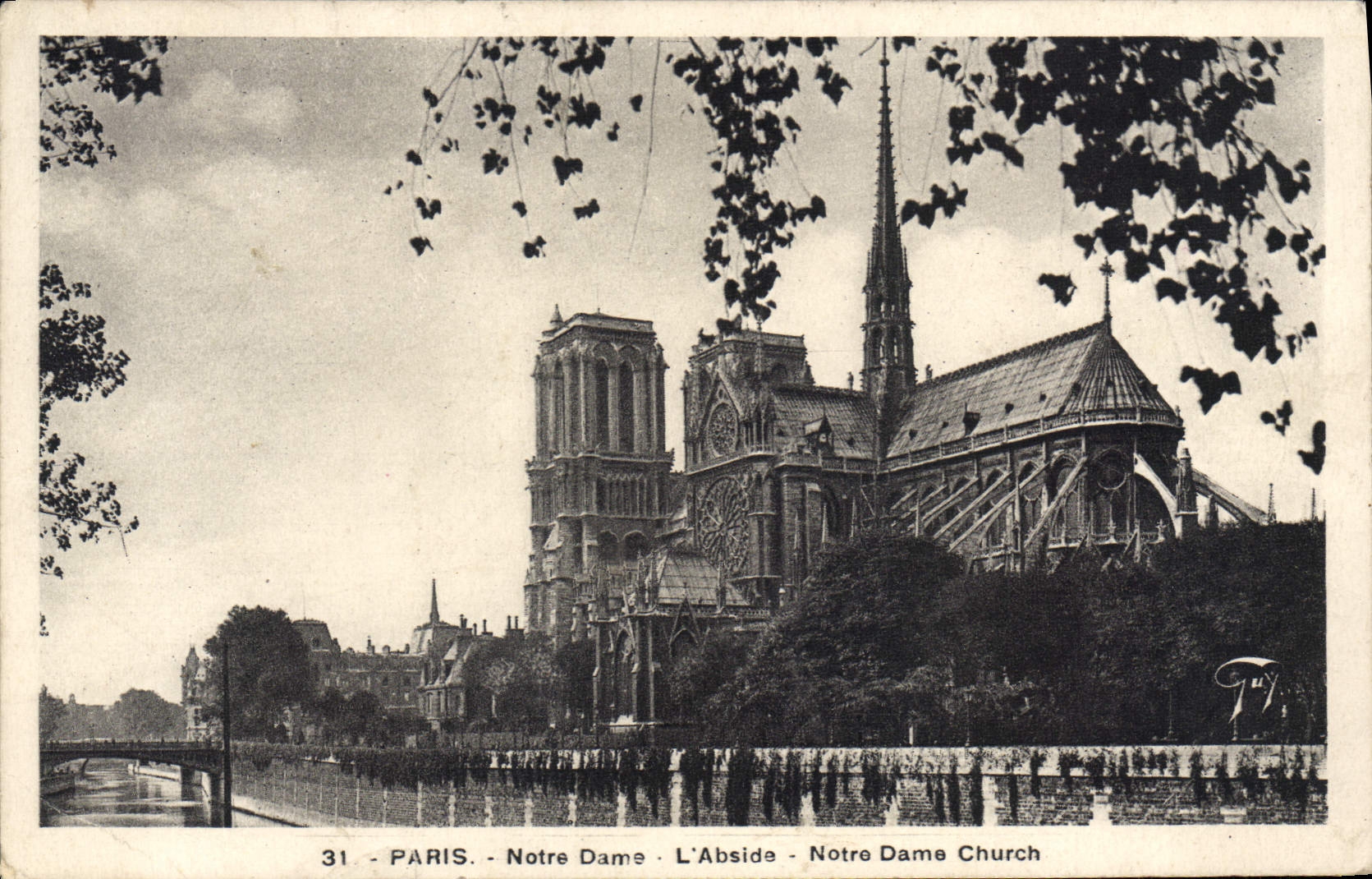 CPA Paris Notre Dame L'Abside