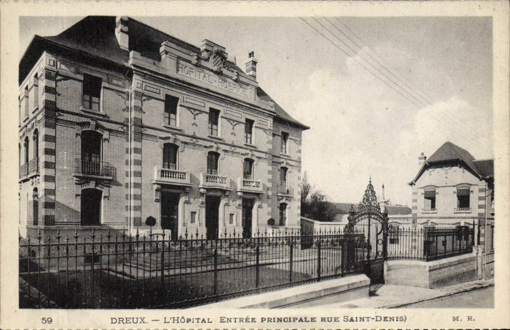 CPA Dreux L'Hopital Entree Prinoipale Rue Saint Denis