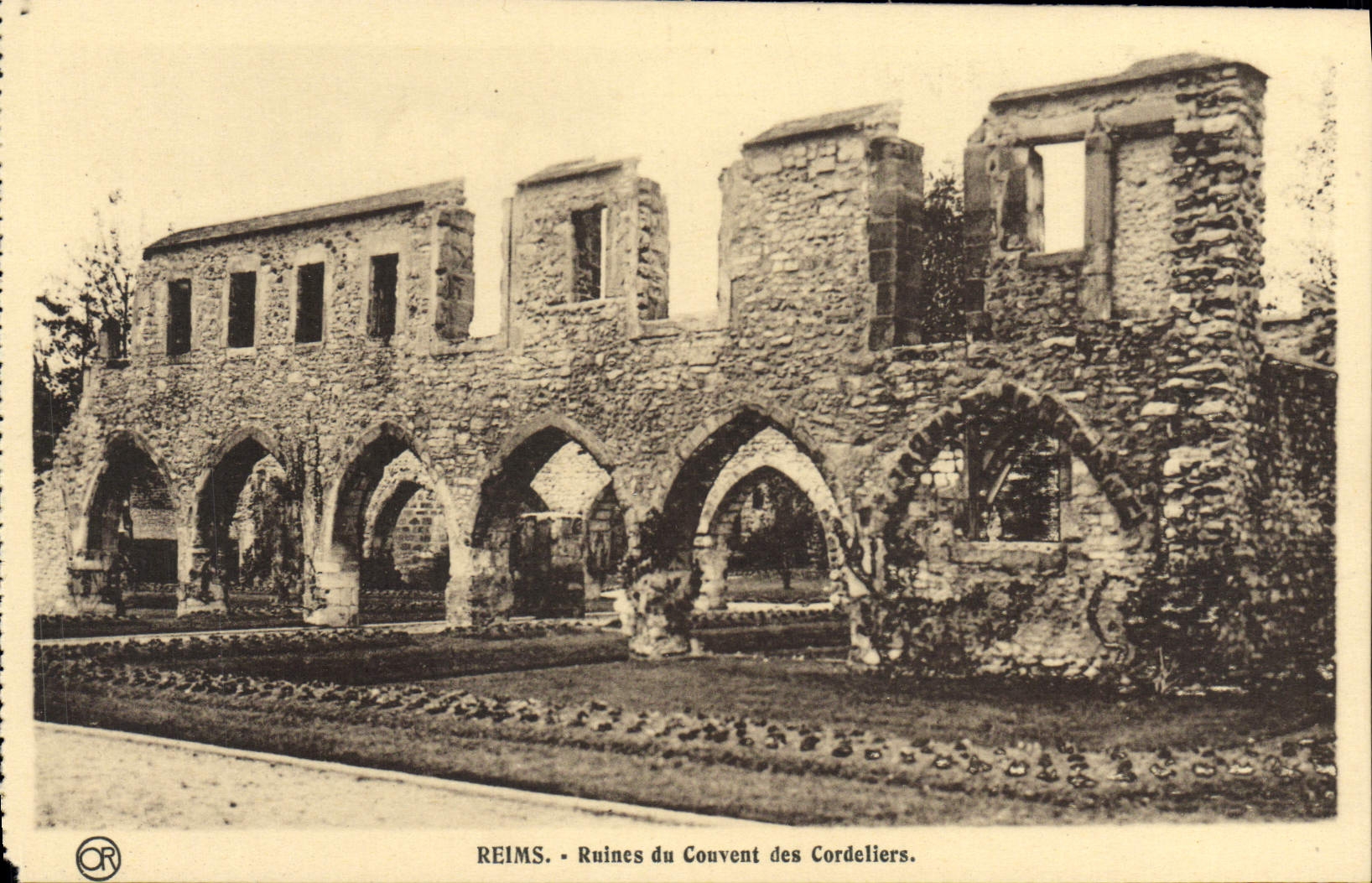 CPA Reims Ruines Du Couvent Des Cordeliers
