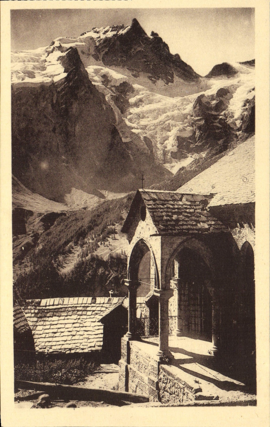 VINTAGE POSTCARD Dauphine Lautaret Its Surroundings Meige seen of the vault of the Terraces