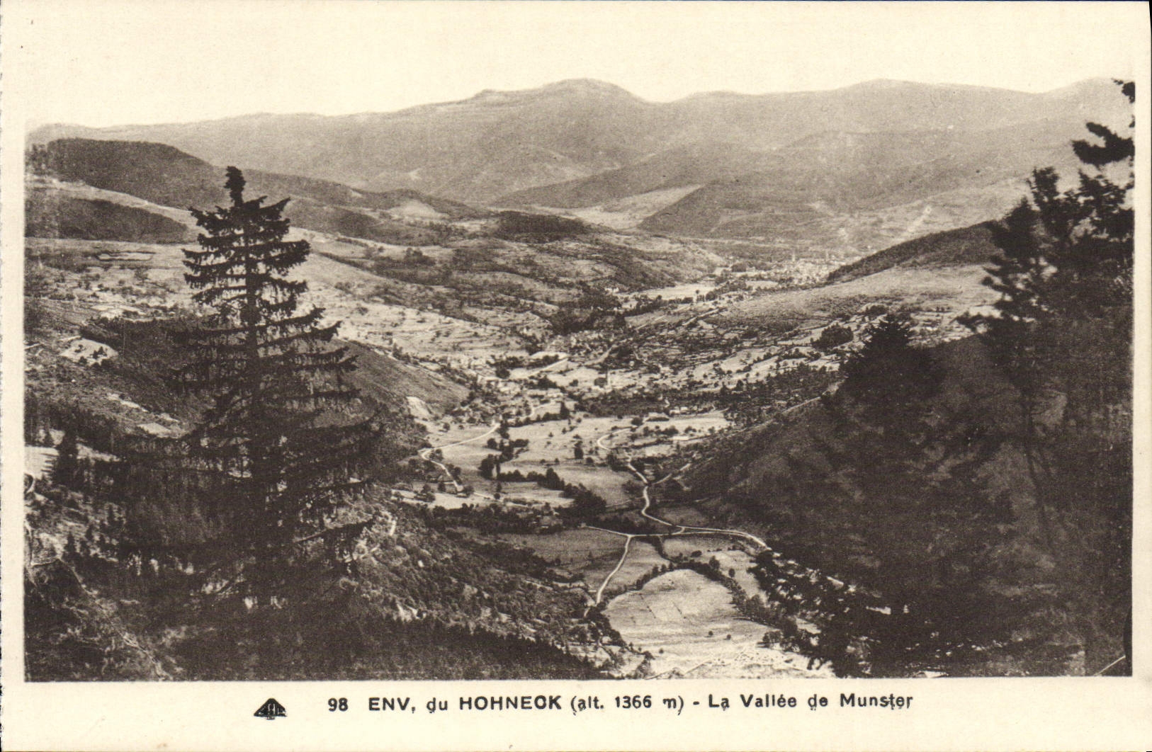VINTAGE POSTCARD Surroundings of Hohneck the valley of Munster