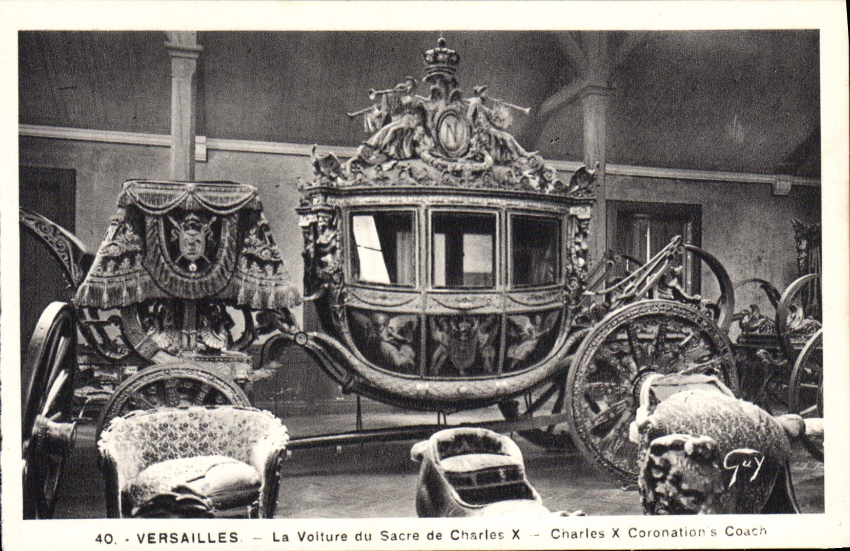 CPA Versailles Le Voiture Du Sacre De Charles X