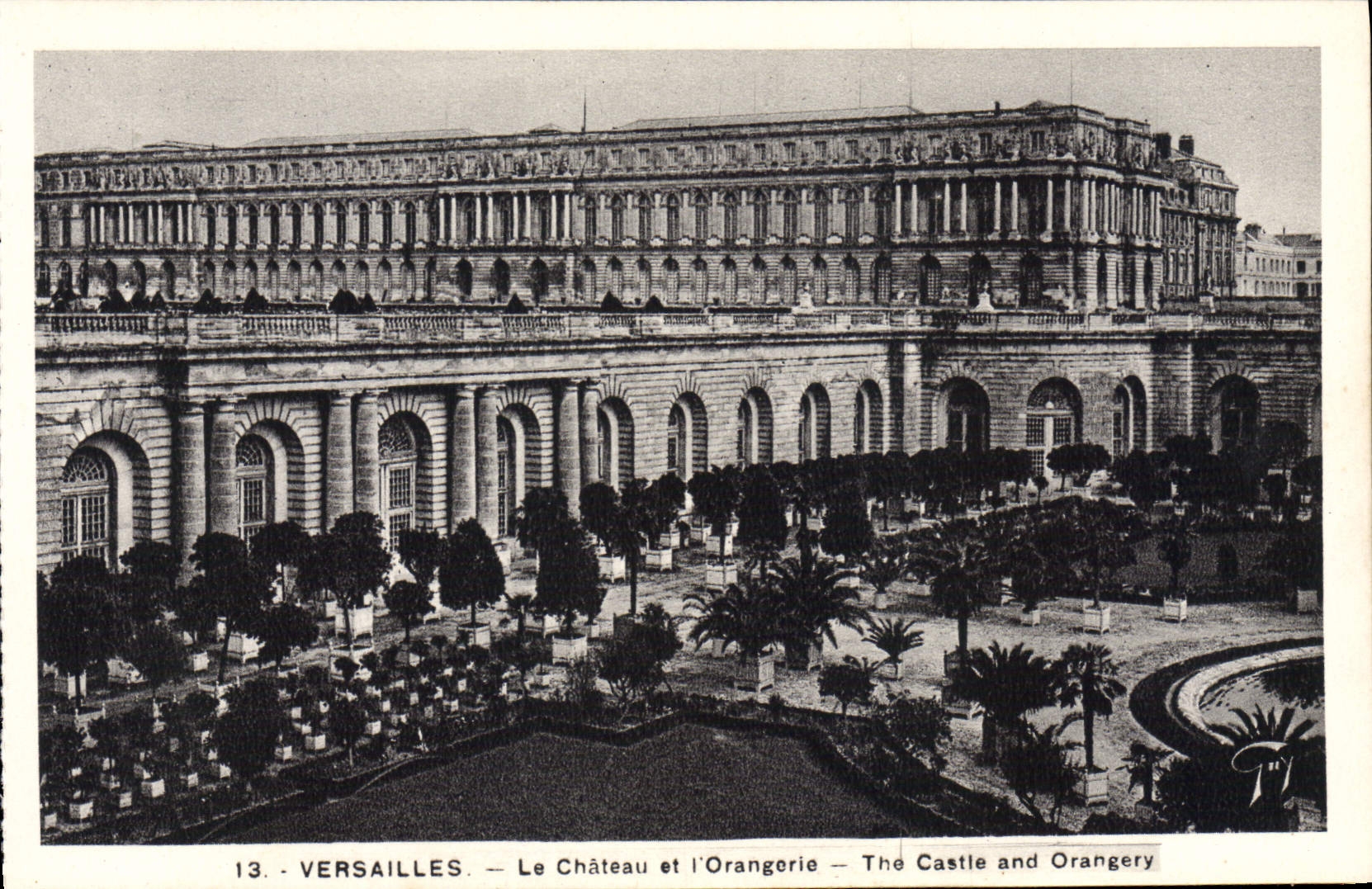 CPA Versailles Le Chateau Et Chateau Et I'Orangerie