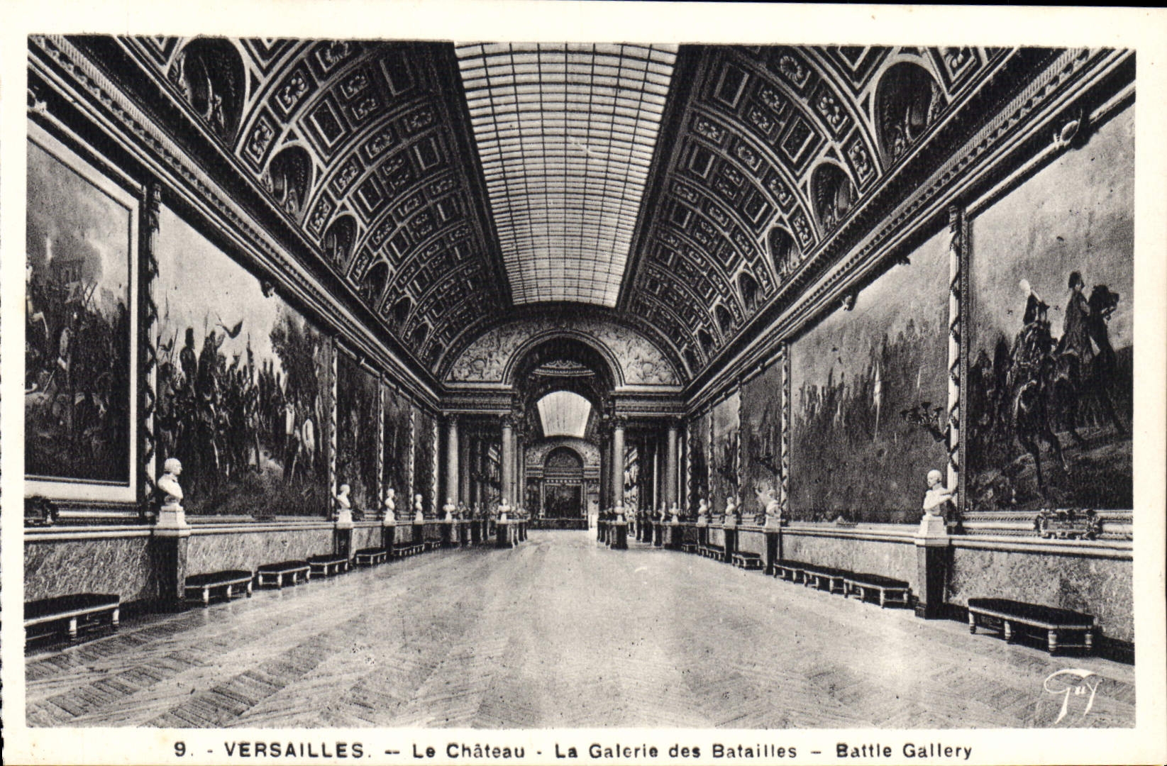 CPA Versailles Le Chateau La Galerie Des Batailles