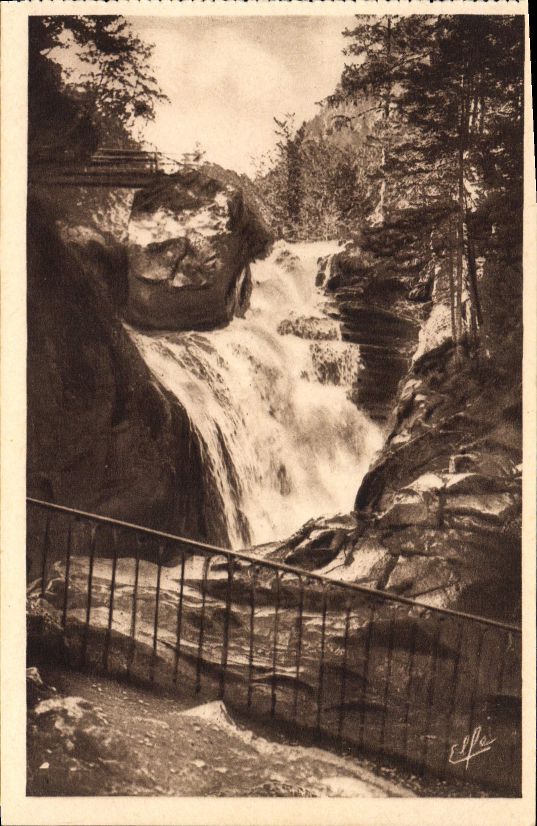 CPA Cauterets Cascade de Cerisey
