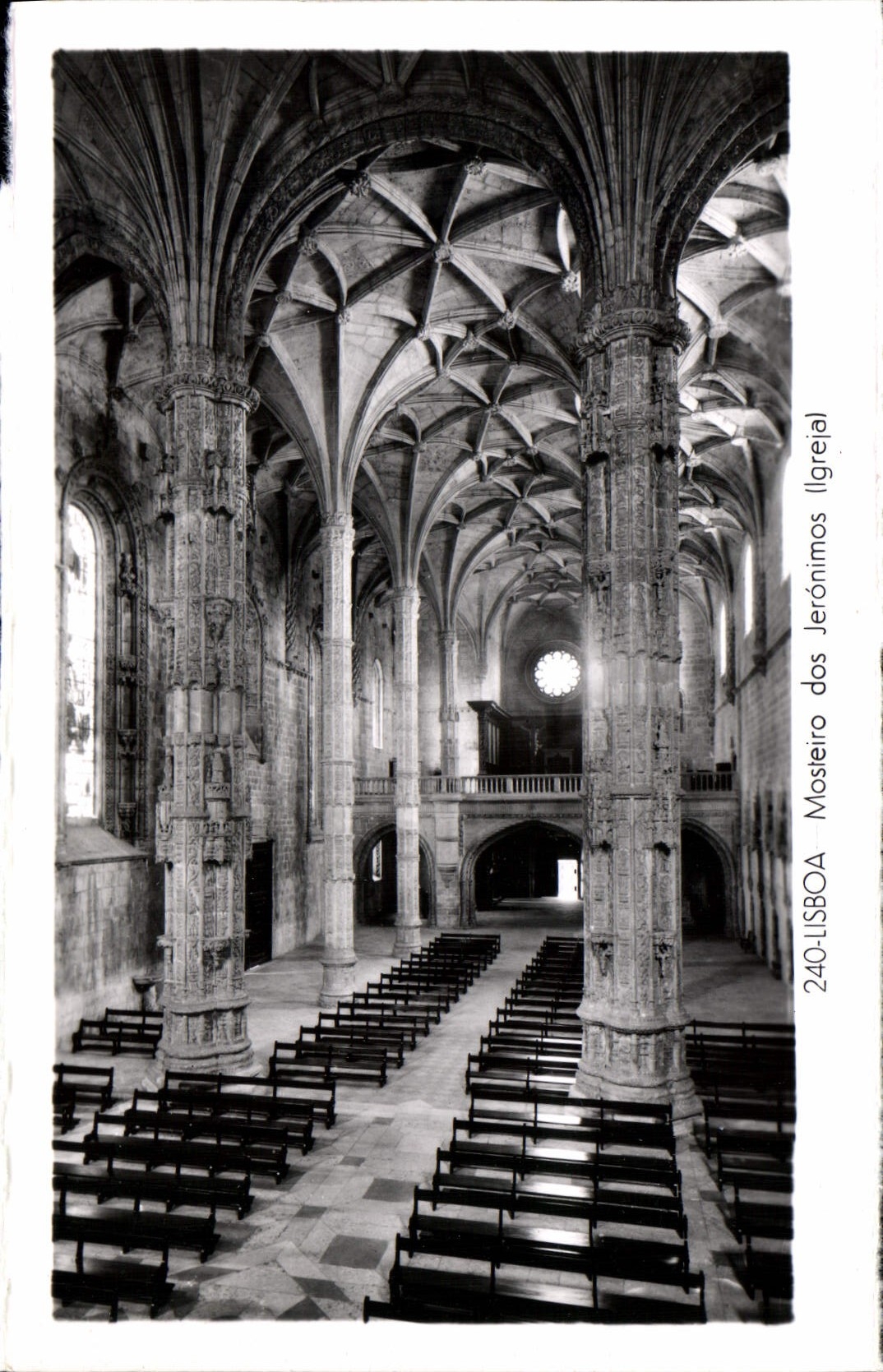 VINTAGE POSTCARD Lisboa Masteiro of Jeronimos Igreja