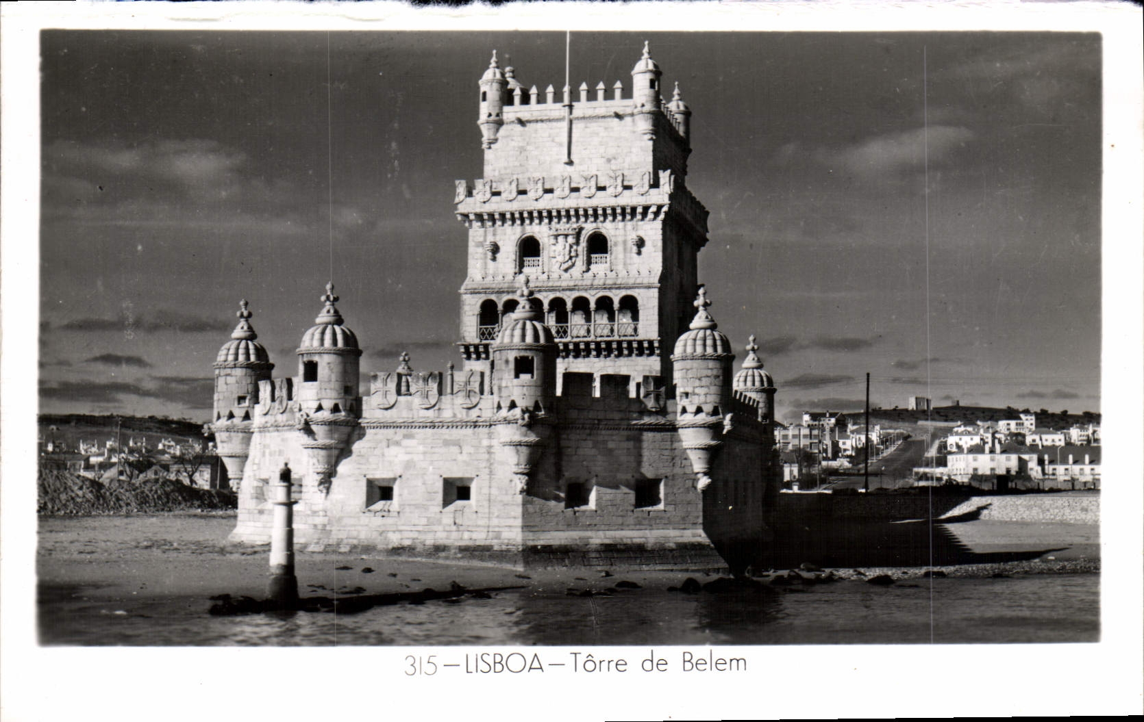 VINTAGE POSTCARD Lisboa Torre of Belem