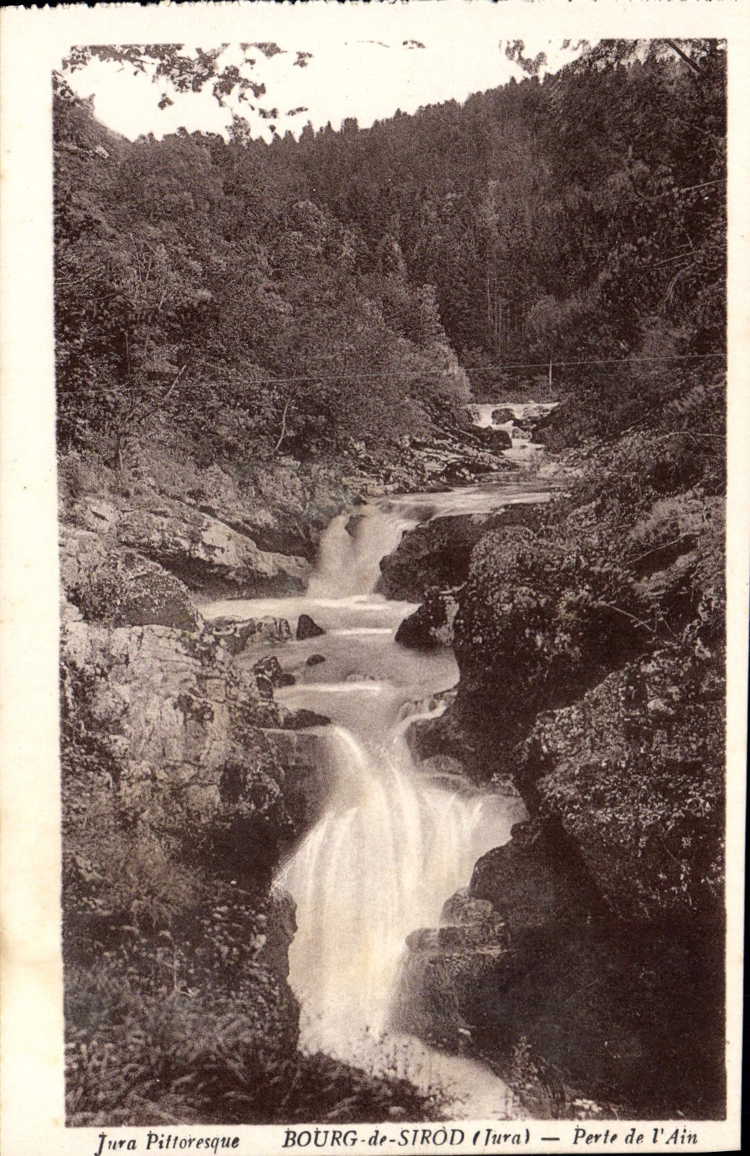 VINTAGE POSTCARD Borough of Sirod Loss of Ain