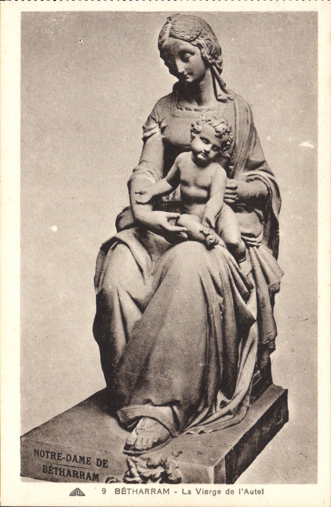 VINTAGE POSTCARD Betharram the Virgin of the Furnace bridge