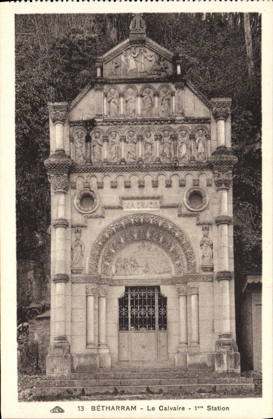 VINTAGE POSTCARD Betharram the Martyrdom 1st station