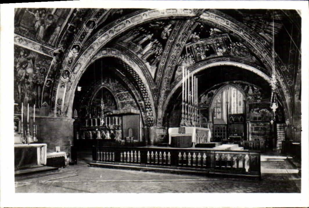 MODERN CARD Assisi Interno della Chiesa di S Francesco