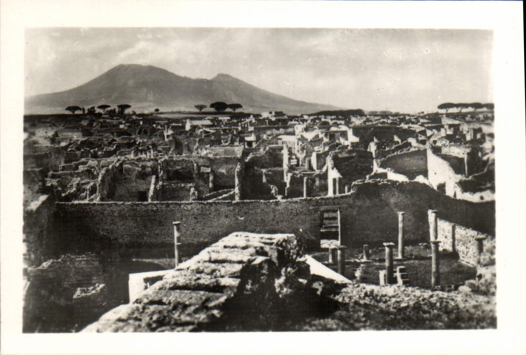 MODERN CARD Pompei Panorama Vista da Porta Ercolano