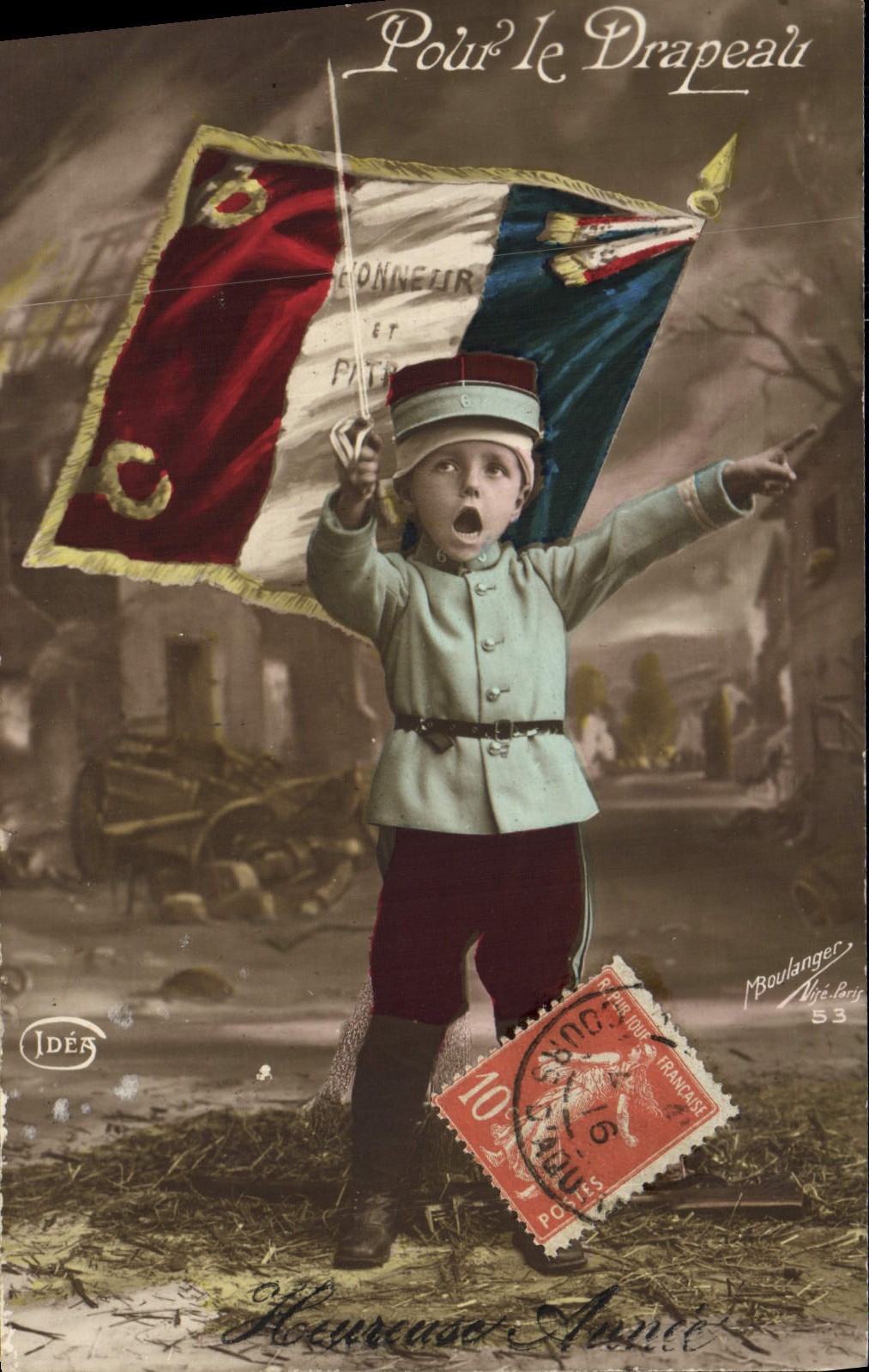 CPA Fantaisie Enfant Militaria