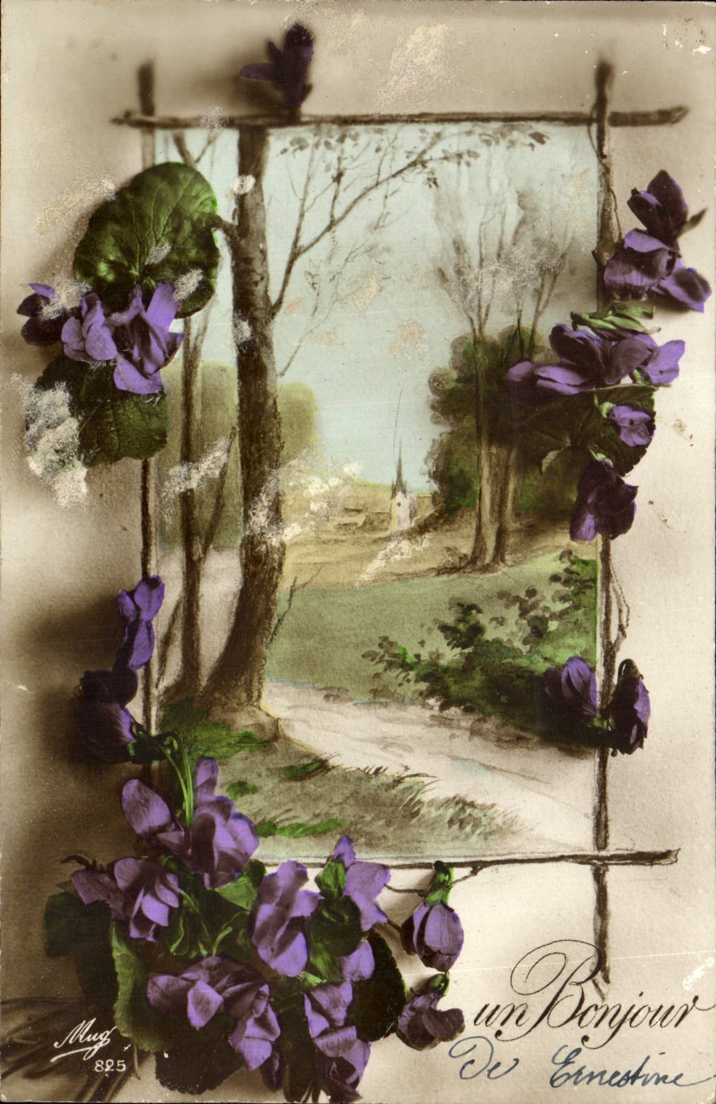 CPA Fantaisie Fleurs