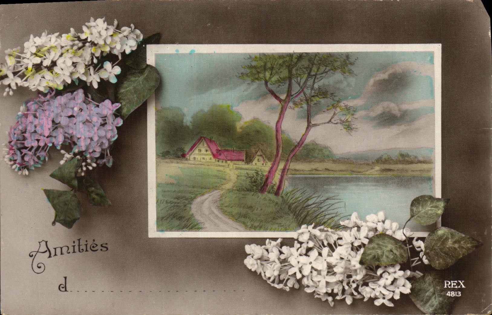 CPA Fantaisie Fleurs 