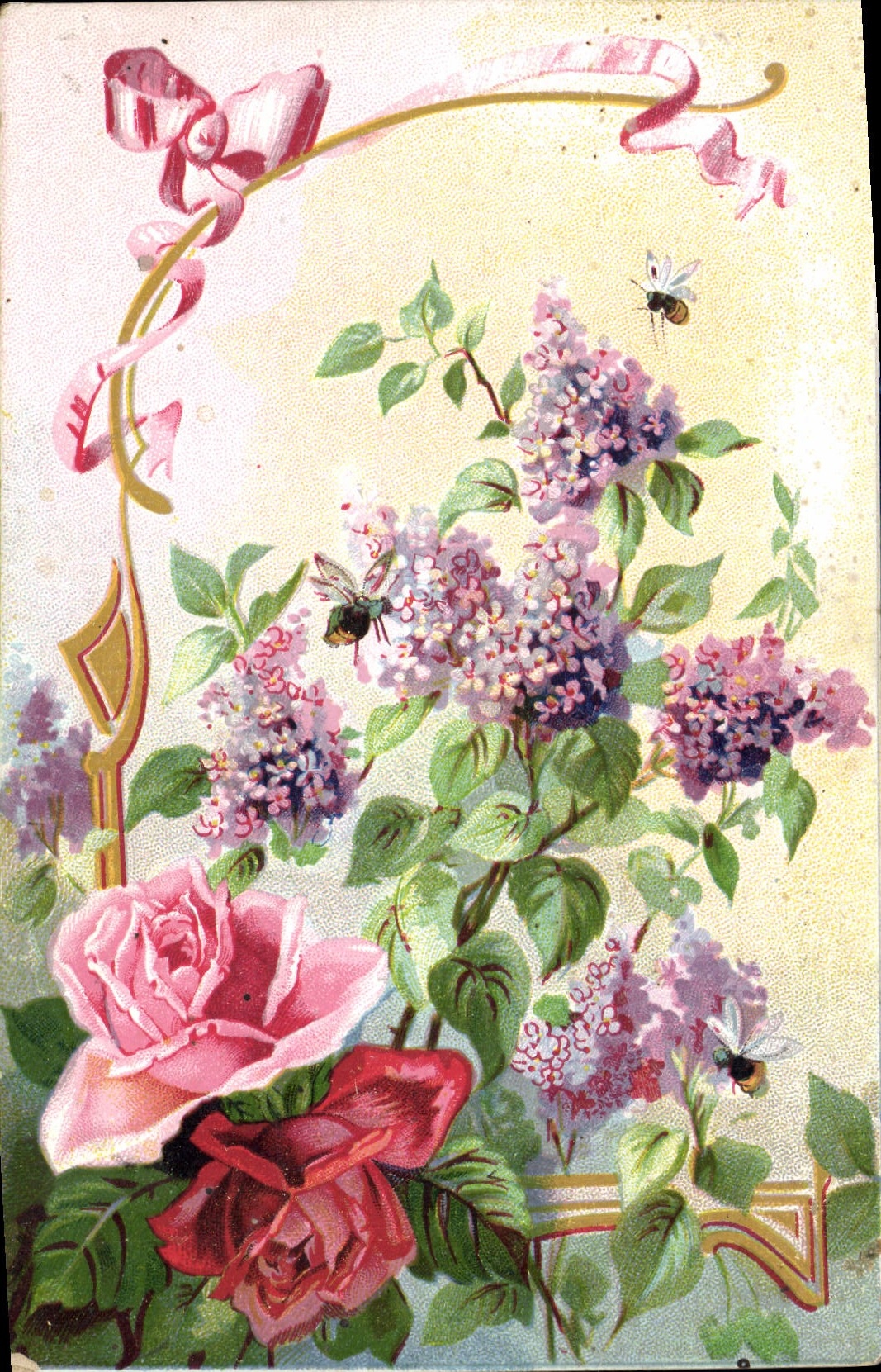 CPA Fantaisie Fleurs 