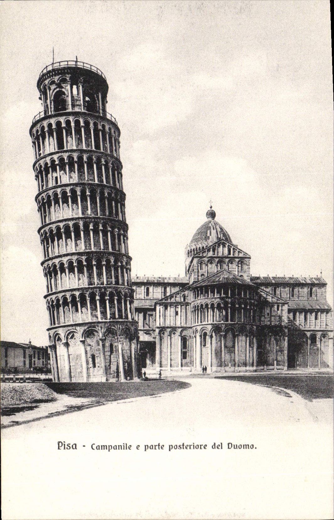 CPA Pisa Campanile e parte posteriore del Duomo