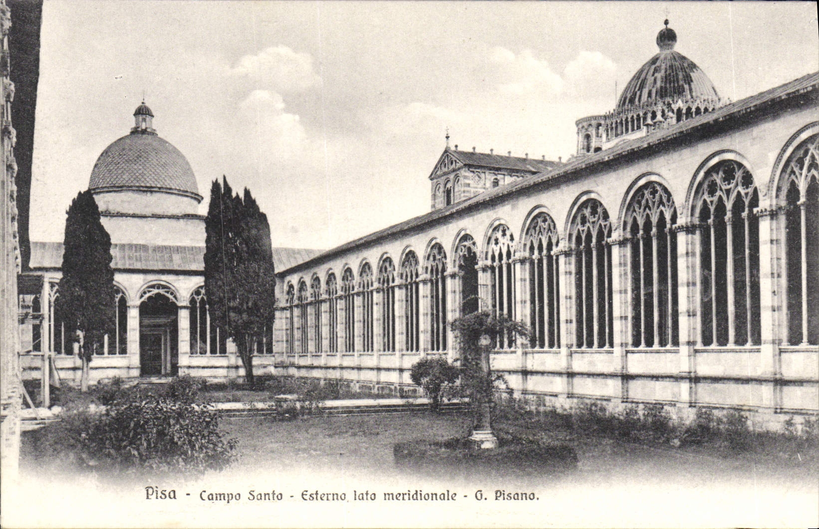 VINTAGE POSTCARD Campo Santo Esterno lato merodionale Rammed