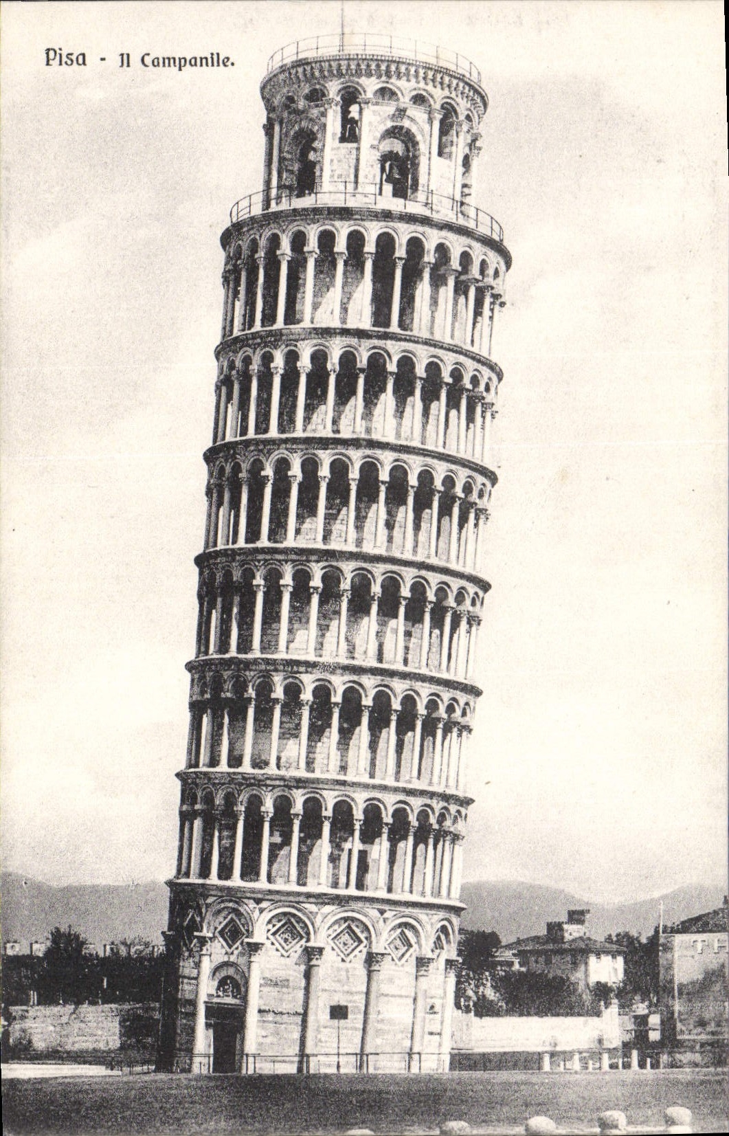 VINTAGE POSTCARD L Bell-tower Rammed