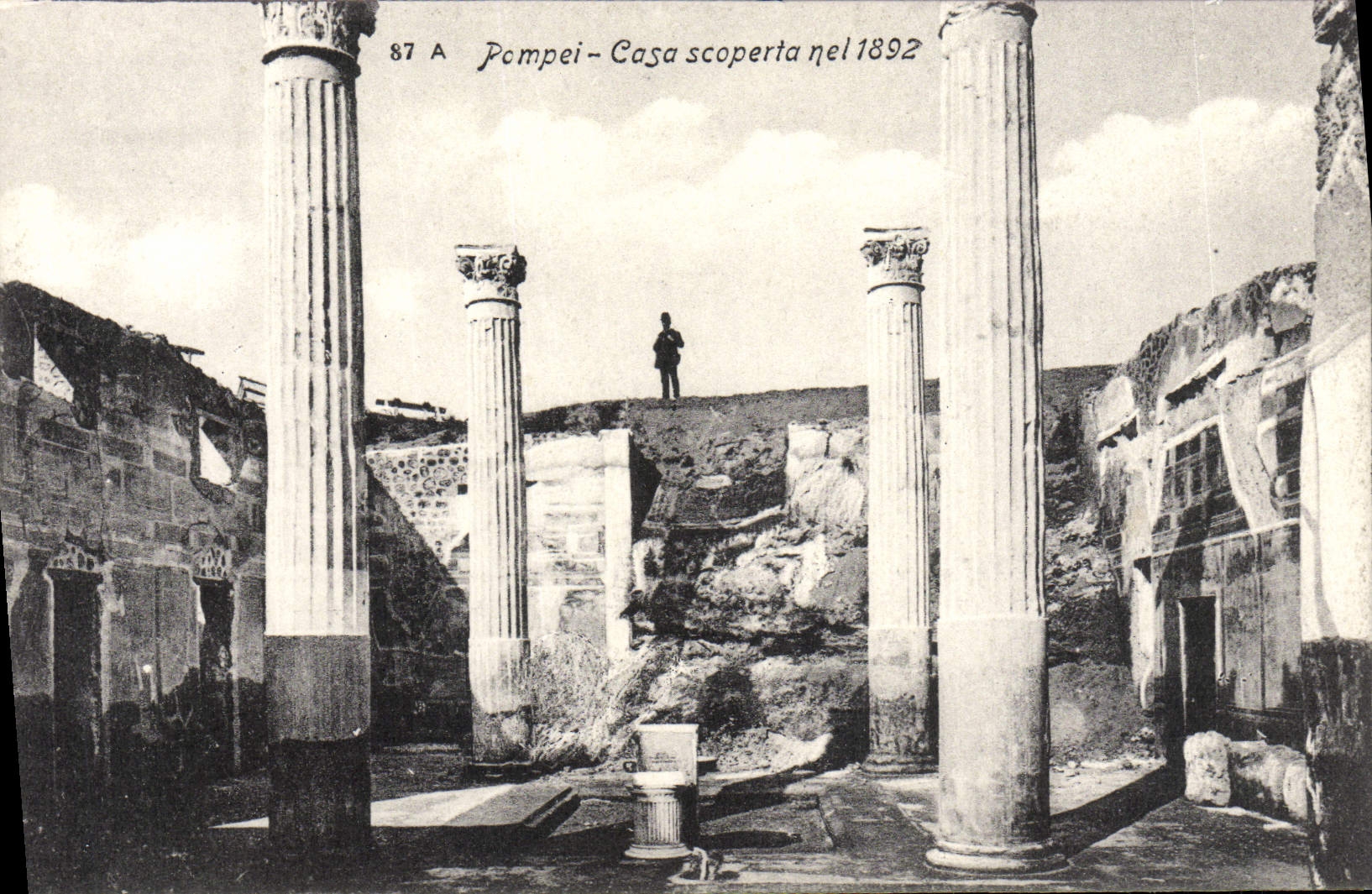 La POSTAL Pompeya de la VENDIMIA puso el nel 1892 de Scoperta