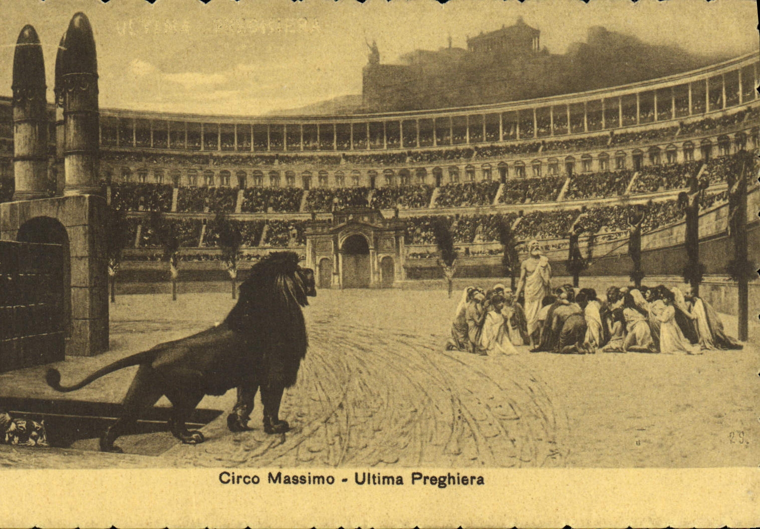 León de Circo Máximo Ultima Preghiera de la POSTAL de la VENDIMIA