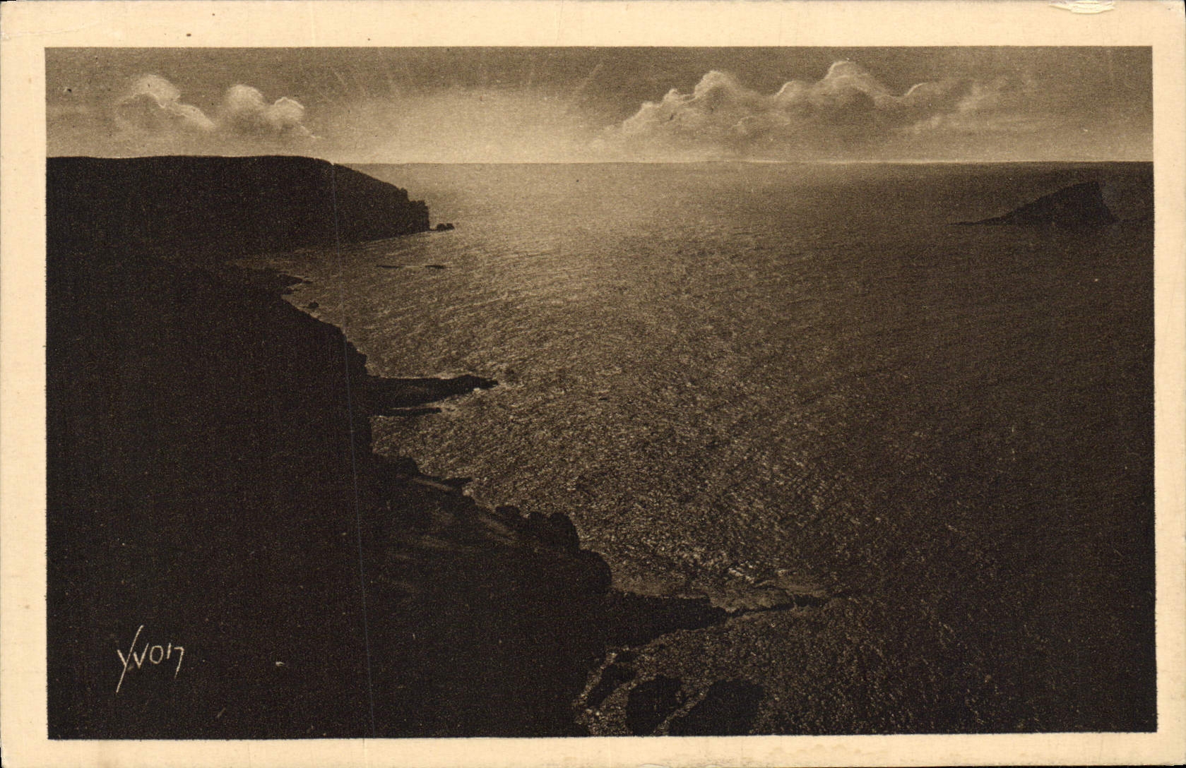 CPA Cap Frehel Coucher de Soleil 