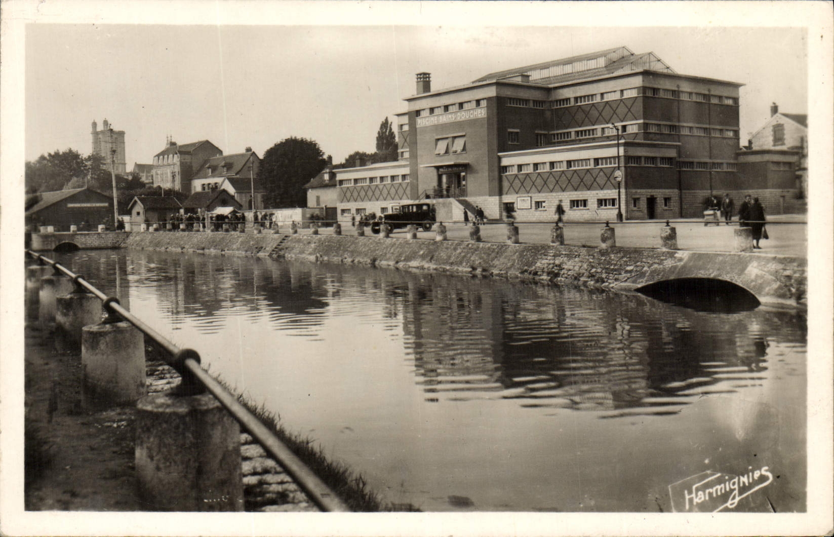 CPM Troyes La Piscine et le Canal 