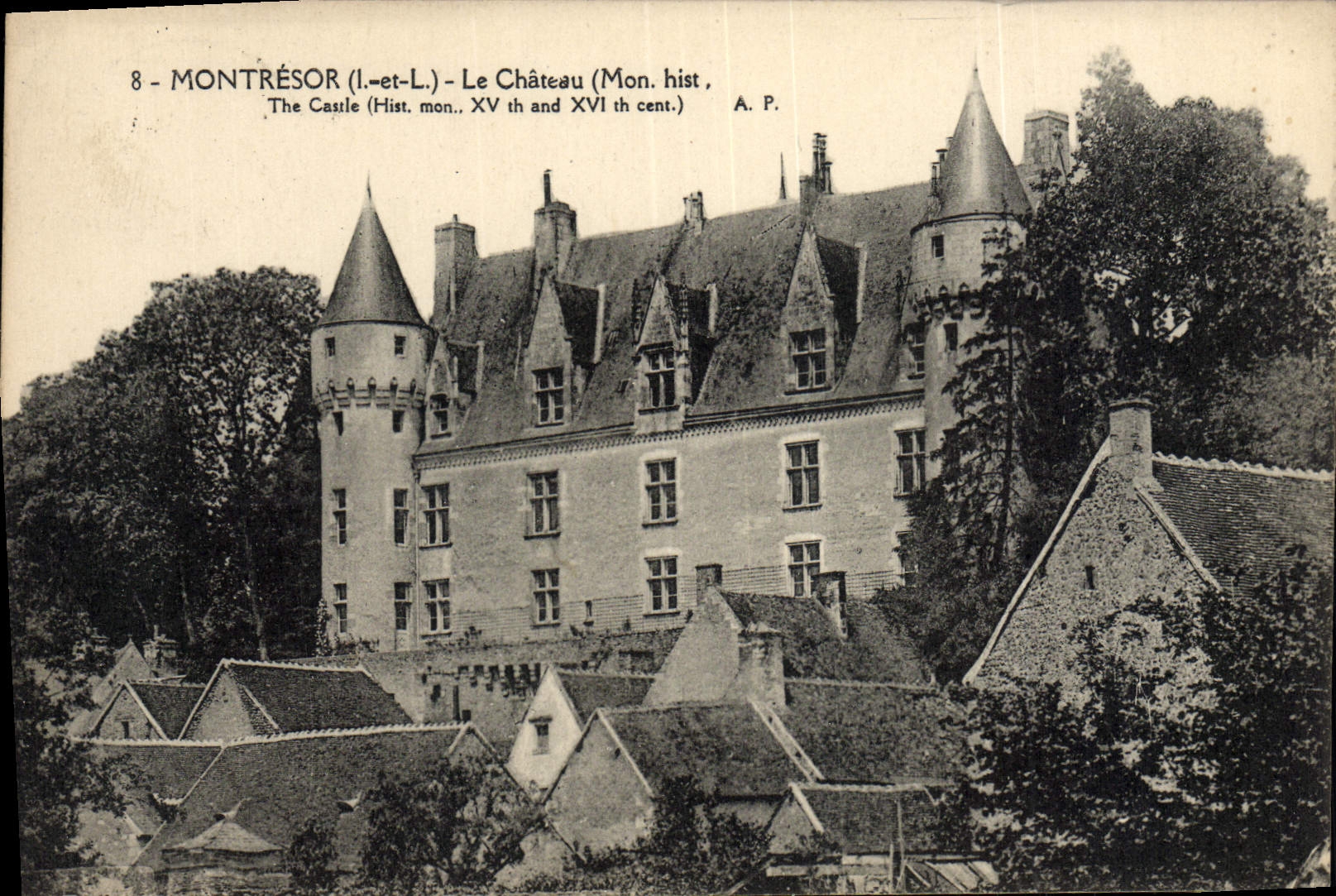 VINTAGE POSTCARD Montresor the Castle