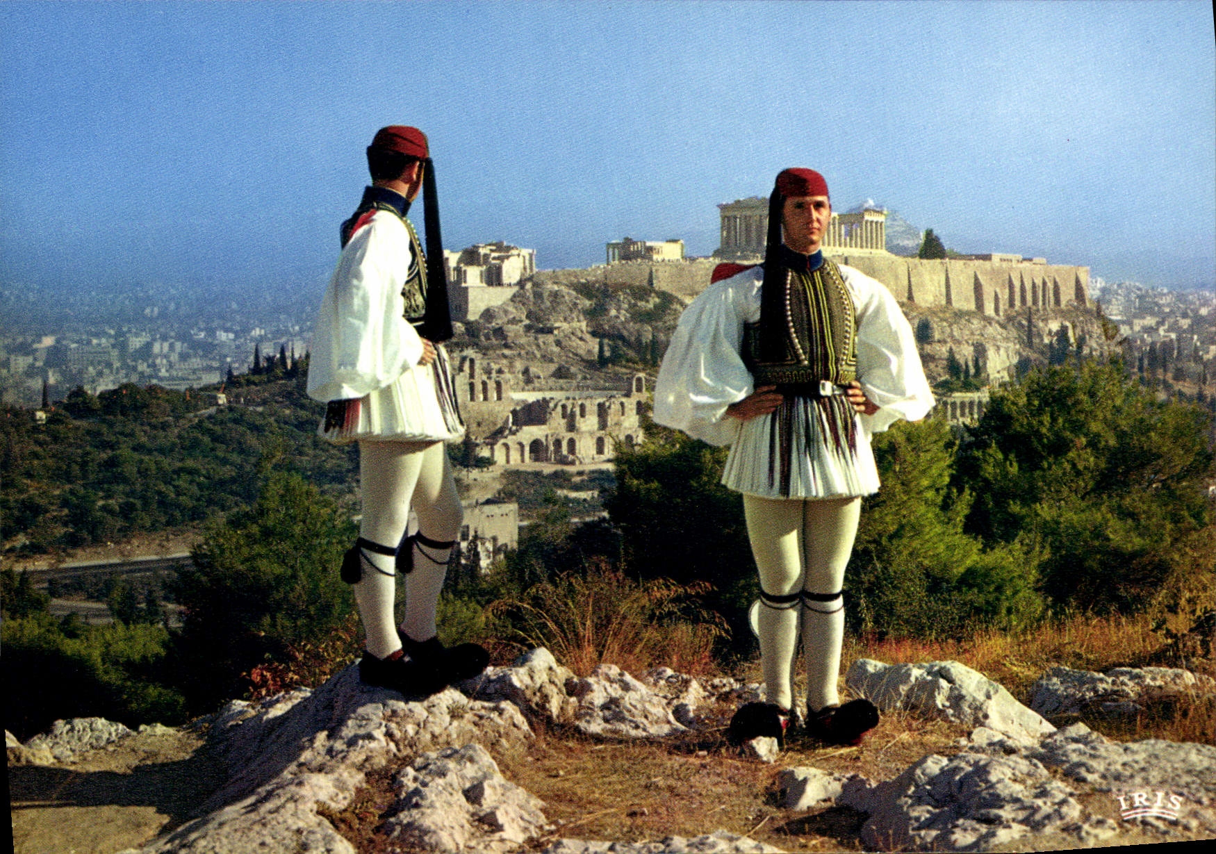 MODERN CARD Athens Evzones of the royal station Militaria