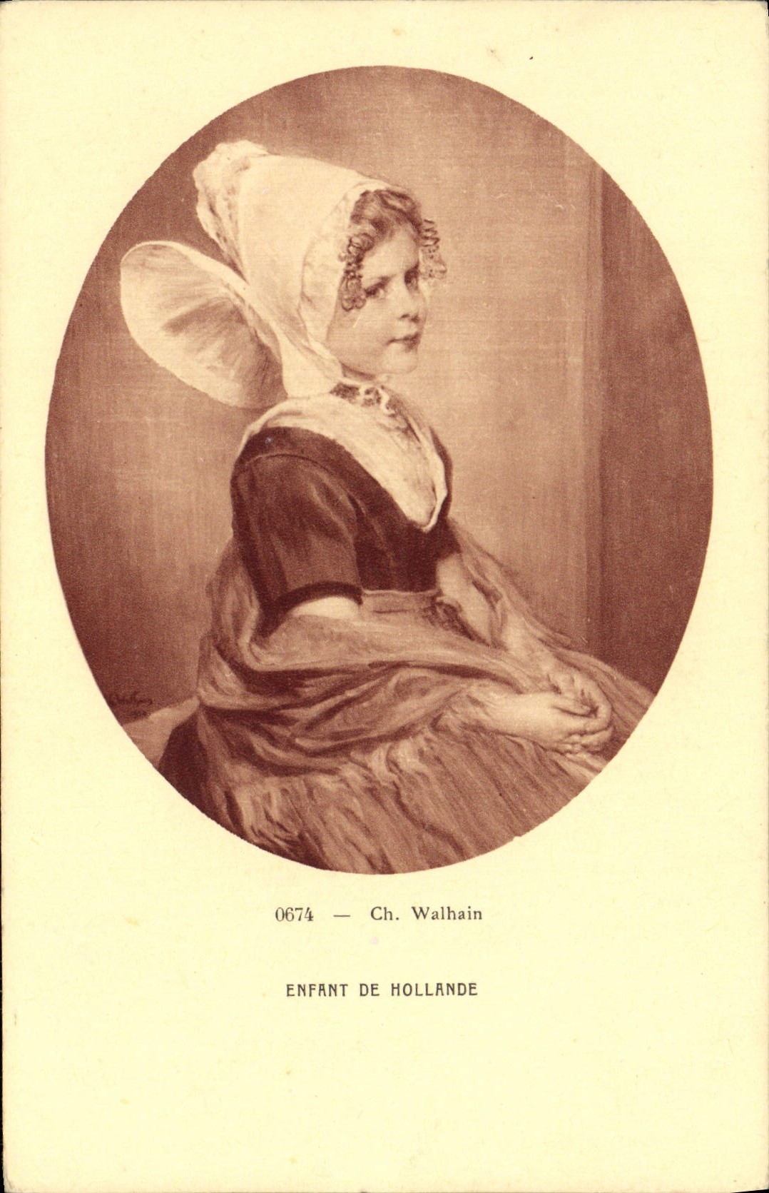 VINTAGE POSTCARD Child Of Netherlands Walhain